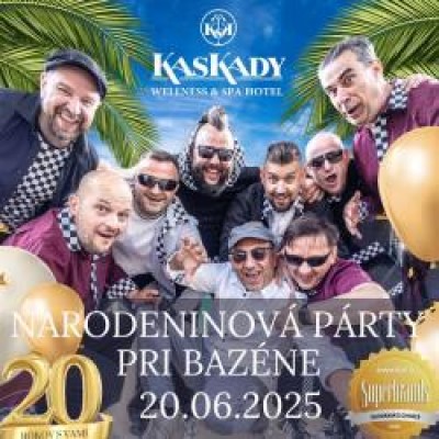 Narodeninová párty pri bazéne