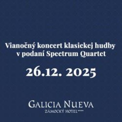 Vianočný koncert klasickej hudby v podaní Spectrum Quartet